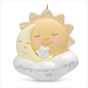 2018 Starry Eyed Over You Baby Ornament Hallmark Keepsake Ornament QGO1726