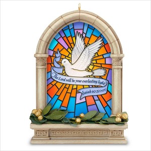 2018 Everlasting Light Stainglass Window Hallmark Keepsake Ornament QGO1946