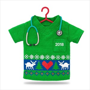 2018 Happy Holiday Scrubs Hallmark Keepsake Ornament QGO2126