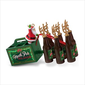 2018 Santa's Reinbeer North Pole Pilsner Hallmark Keepsake Ornament QGO2176