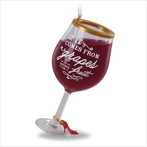 2018 Time for Wine Hallmark Keepsake Ornament QGO2193