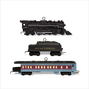 2018 Lionel Trains The Polar Express set/3 *Miniature Hallmark Keepsake Ornament QXM8123