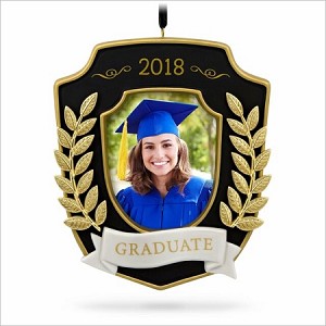 2018 Congrats Porcelain Graduation Cap Hallmark Keepsake Ornament QHX4000