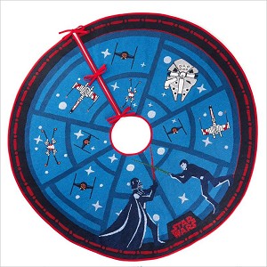 2018 Star Wars The Force is Strong Tree Skirt *Magic *Needs Keepsake Power Cord Hallmark Keepsake Ornament QFM1243