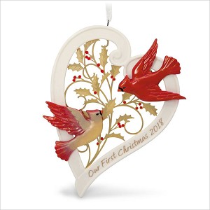 2018 Our First Christmas Together Heart Hallmark Keepsake Ornament QGO1743