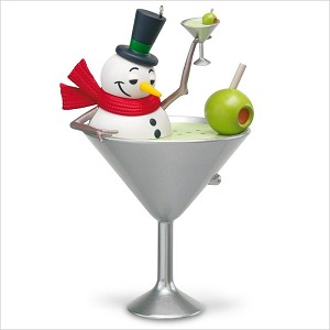 2018 I Feel Good Martini Glass *Magic Hallmark Keepsake Ornament QGO2076