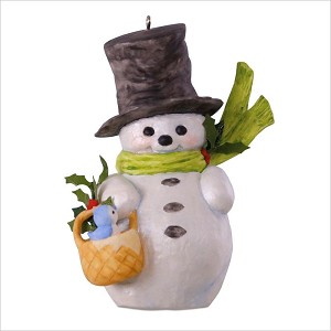 2018 That's Snow Sweet Mary Hamilton Snowman Hallmark Keepsake Ornament QGO2106
