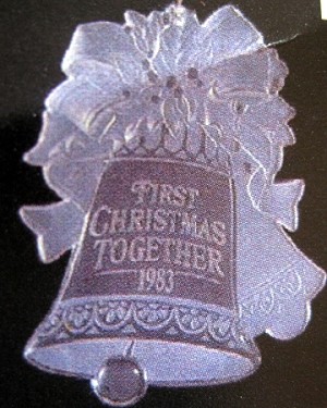 1983 First Christmas Together Acrylic (SDB) Hallmark Keepsake Ornament QX3069