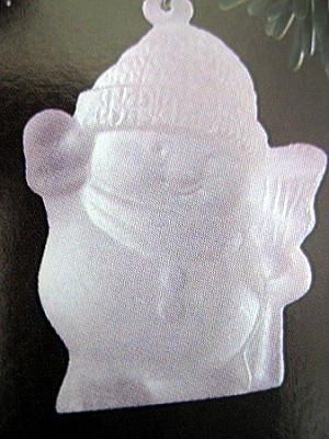 1981 Frosted Snowman  Hallmark Keepsake Ornament QX5102