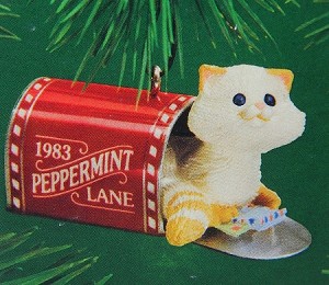 1983 Mailbox Kitten  Hallmark Keepsake Ornament 650QX415-7-2
