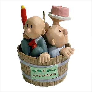 1987 Three Men in a Tub Hallmark Keepsake Ornament 800QX4547