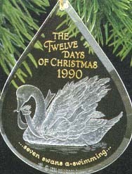 1990 Twelve Days Of Christmas 7th  Hallmark Keepsake Ornament 675QX3033