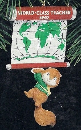 1992 World Class Teacher Hallmark Keepsake Ornament QX5054
