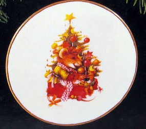 1995 Vera the Mouse Plate - Marjolein Bastin Hallmark Keepsake Ornament QX5537