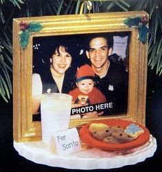 1996 Thank You Santa Photo Holder  Hallmark Keepsake Ornament QX5854
