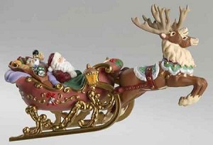 1997 Santa's Magical Sleigh  Hallmark Keepsake Ornament QX6672