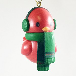 1980 Ambassador Redbird with Earmuffs  Hallmark Keepsake Ornament 398QX4H-2