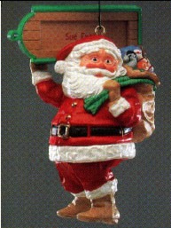 1989 Visit From Santa *Club Hallmark Keepsake Ornament QXC5802