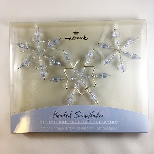 2001 Frostlight Faeries Fairy Beaded Snowflake- Periwinkle Hallmark Keepsake Ornament QP1725