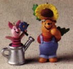 1998 The Garden of Piglet & Pooh set/2 Spring/Easter Hallmark Ornament at Ornament Mall