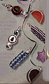 1999 Yummy Memories *Blown Glass Set of Eight Ornaments Hallmark Keepsake Ornament QBG6049
