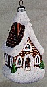 1999 Village Church *Blown Glass Hallmark Keepsake Ornament QBG6057