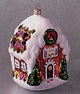 1998 Sugarplum Cottage *Blown Glass Hallmark Keepsake Ornament QBG6917
