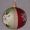 1998 White Poinsettias *Blown Glass Hallmark Keepsake Ornament QBG6923