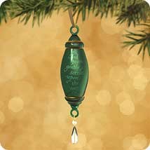 2002 Perfect Harmony: Peace *Blown Glass  Hallmark Keepsake Ornament QP1216-2