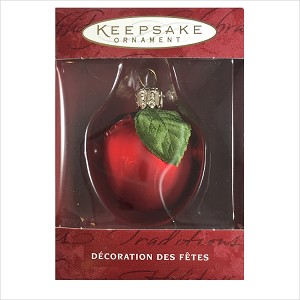 2000 Lil' Apple *Blown Glass Hallmark Keepsake Ornament QBG4264-2