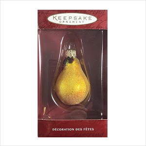 2000 Lil' Pear *Blown Glass Hallmark Keepsake Ornament QBG4254