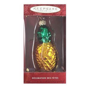 2000 Lil' Pineapple *Blown Glass Hallmark Keepsake Ornament QBG4251