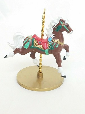 1989 Christmas Carousel Horse - Star (NB) Hallmark Keepsake Ornament XPR972-0-2