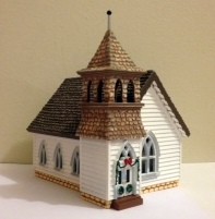 1994 Sarah Plain and Tall Country Church Tabletop Hallmark Keepsake Ornament XPR9450