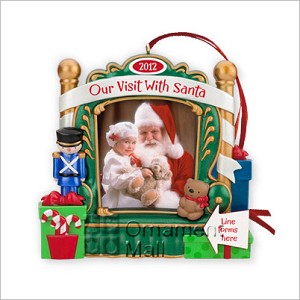 2012 Our Visit With Santa Photo Holder  Hallmark Keepsake Ornament DecRelease