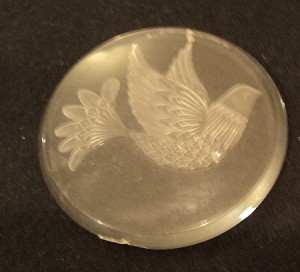 1980 Ambassador Dove Acrylic  Hallmark Keepsake Ornament QX20H-2