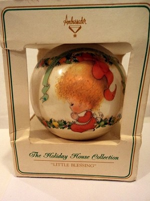 1980 Ambassador Little Blessing Ball (NB) Hallmark Keepsake Ornament QX17H-2