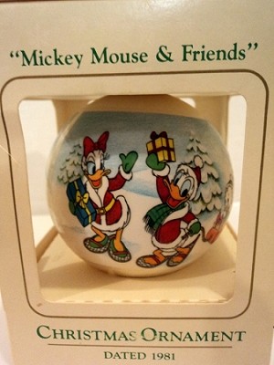 1981 Ambassador Mickey Mouse and Friends Ball (SDB) Hallmark Keepsake Ornament QX37E