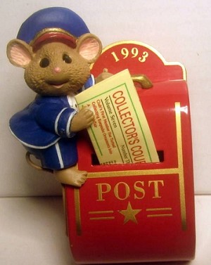 1993 It’s in the Mail Mouse *Club Hallmark Keepsake Ornament QXC5272