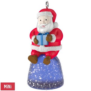 2017 Sweet Little Santa *Miniature *Local Club Green Gumdrop Hallmark Keepsake Ornament QXM8582-2