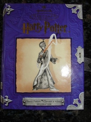 2001 Harry Potter Chooses a Wand Pewter  Hallmark Keepsake Ornament QXE4402