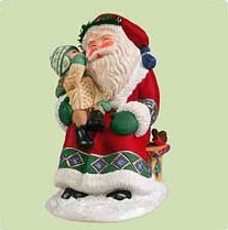2004 Sitting On Santa's Lap Recordable *Magic Hallmark Keepsake Ornament QLX7594