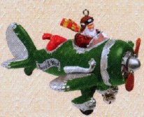 2005 Spirit of St. Nick Airplane Colorway *Magic Hallmark Keepsake Ornament QLX7645C