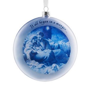 2013 It All Began in a Manger Hallmark Keepsake Ornament QXG1442