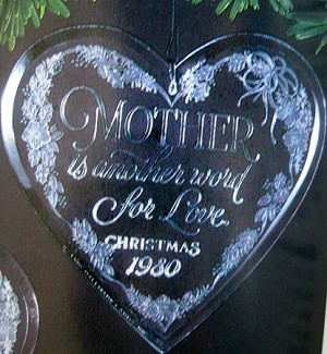 1980 Mother Acrylic (SDB) Hallmark Keepsake Ornament QX3041-2