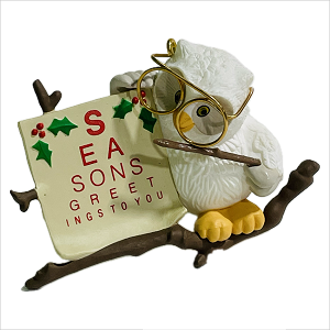 1987 Owliday Wish (Issued 1987 & 88)  (NB) Hallmark Keepsake Ornament 650QX4559-2-2