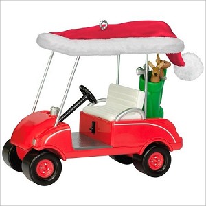 2017 Ho Ho Hole in One Golf Cart Hallmark Keepsake Ornament QGO1825