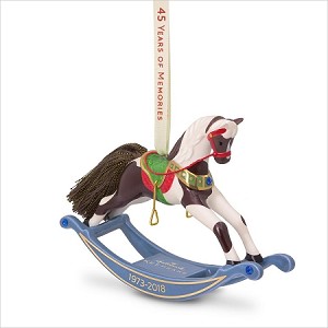 2018 Rocking Horse Complement 45 Years of Memories Hallmark Keepsake Ornament QGO2206
