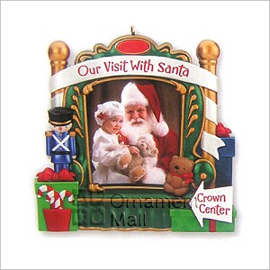 2013 Our Visit With Santa Photo Holder *KC Exclusive Hallmark Keepsake Ornament QHG1215