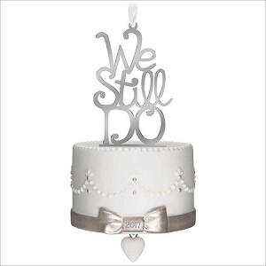 2017 We Still Do Anniversary Cake Hallmark Keepsake Ornament QHX1095